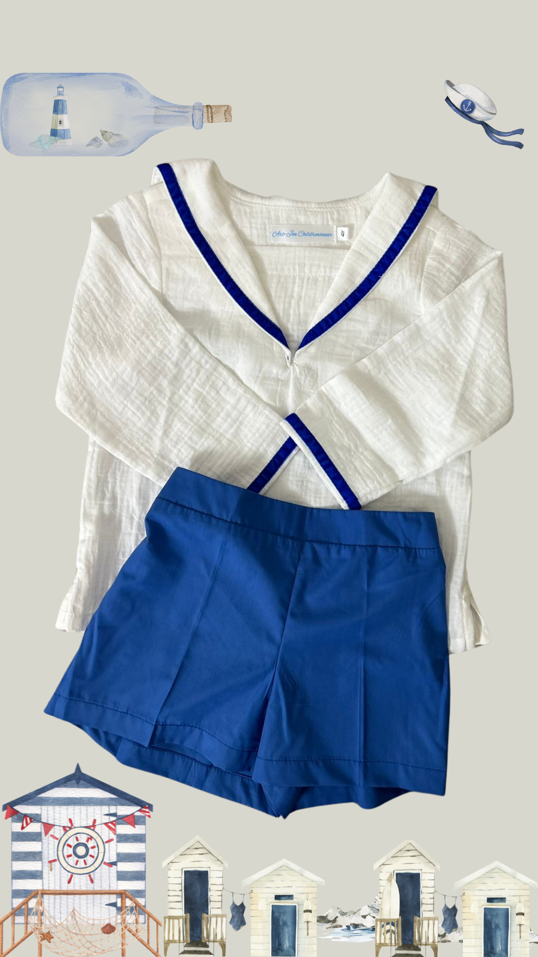 NAUTICAL boys two-piece set